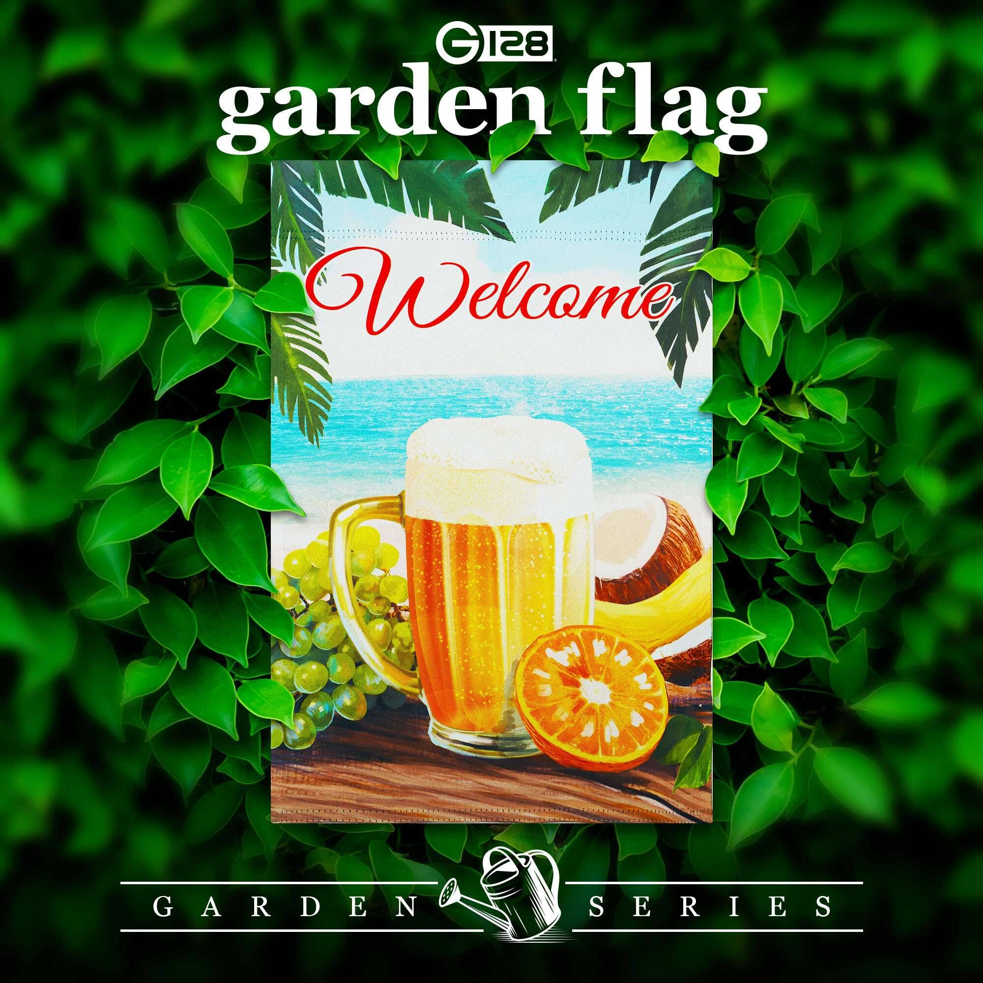 G 128 garden flag  
Welcome  
GARDEN SERIES