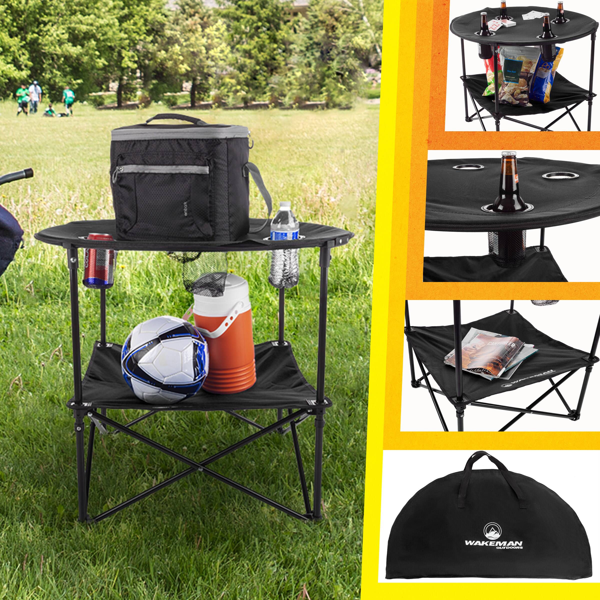 Wakeman Folding Camping Table Black 75-CMP1142 - Best Buy