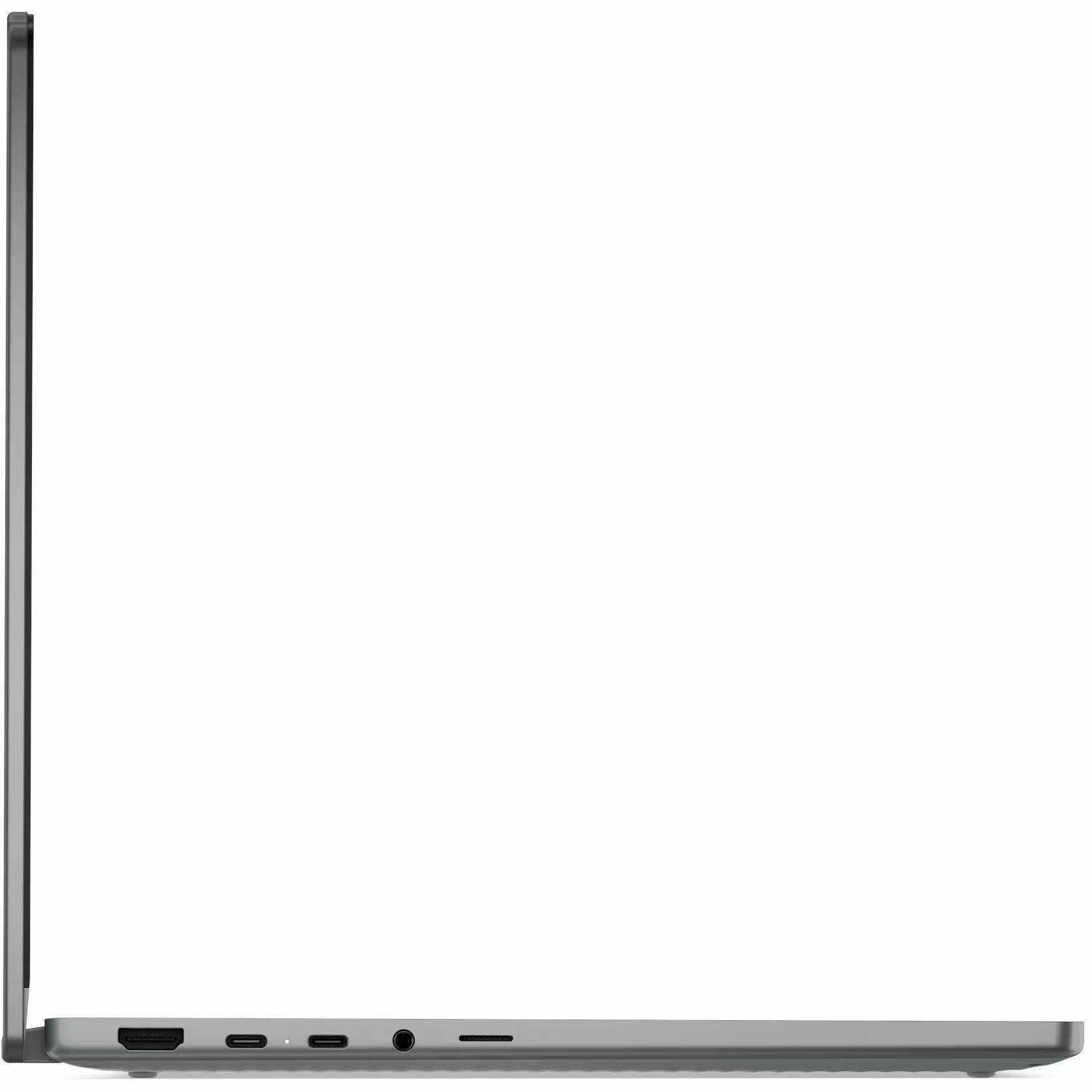 Alt View 8. Lenovo - Lenovo Chromebook Plus 14IRU10 14" Touchscreen Convertible - Intel Core 5 120U - 8 GB - 128 GB - ChromeOS (83LL001VUS) - Gray.