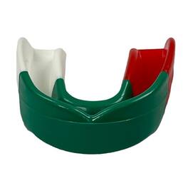 Amber Sporting Goods - Custom Fit Sports Mouthpiece for MMA & Boxing, Comfortable Protection, Pack of 100 - Red/White/Green