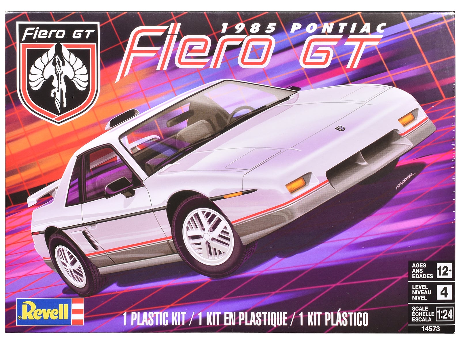 Level 4 Model Kit 1985 Pontiac Fiero GT 1/24 Scale Model by Revell price history on PriceWatchPro