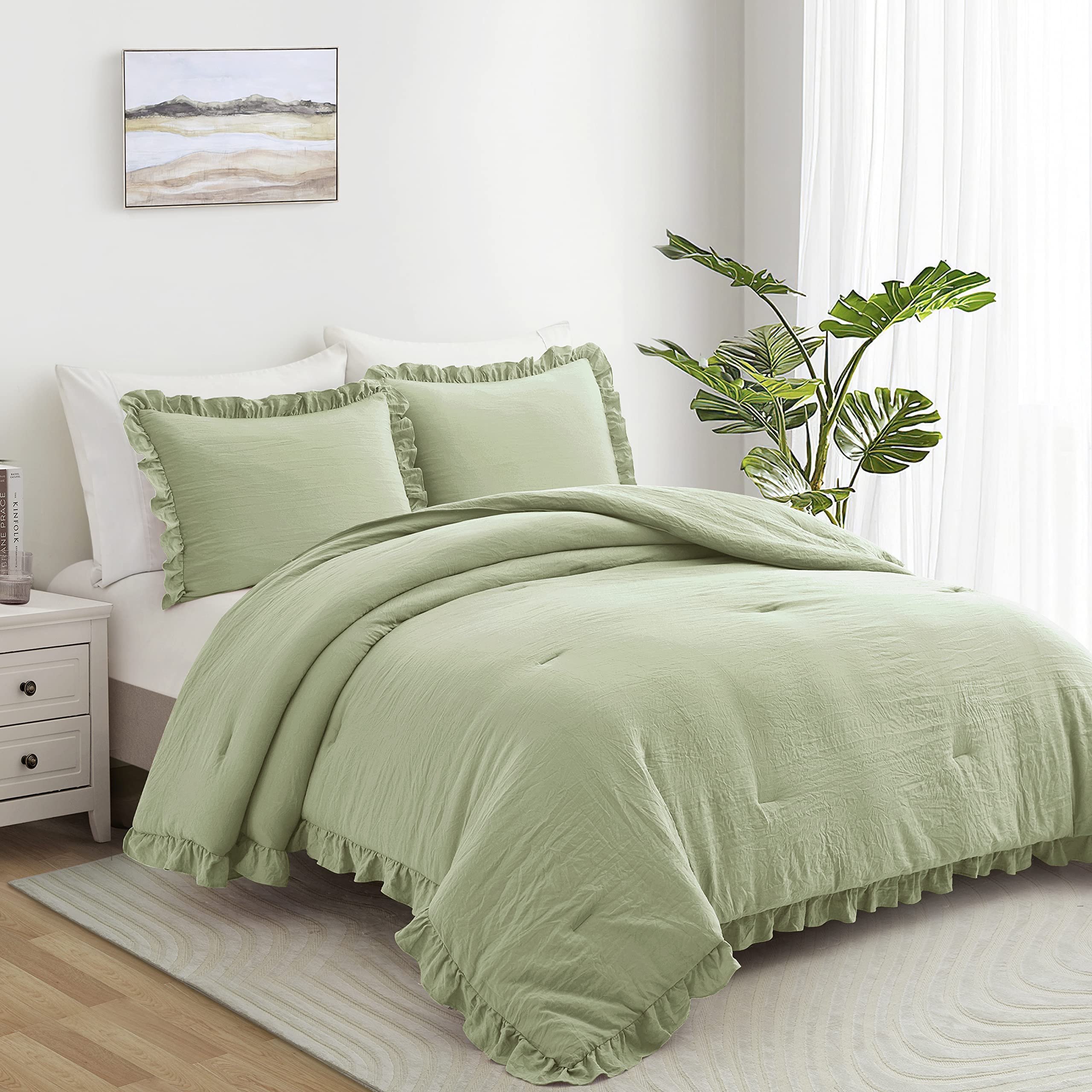 Ruffle Sage Green-King