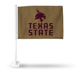 Rico Industries - Texas State Bobcats 11x14 Window Mount 2-Sided Car Flag - Multi