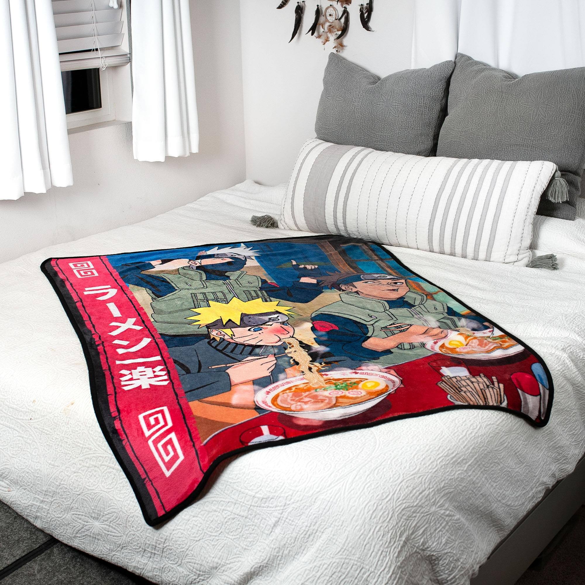 Alt View 4. Just Funky - Naruto Ramen Shop Fleece Throw Blanket | 45 x 60 Inches - Blue.