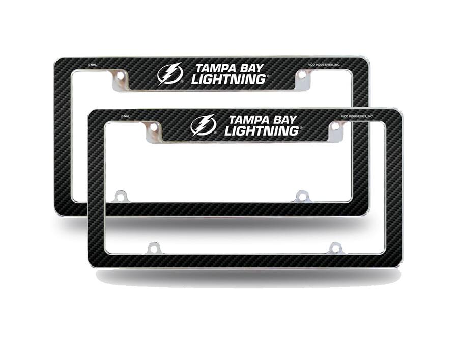 Multi Led Color Background Rico Industries Tampa Bay Lightning (Set of 2) Chrome Metal License ...