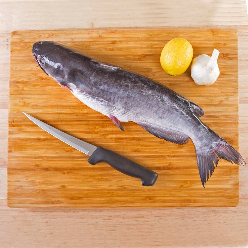 Angle. Kitchen + Home - Fillet Knife - 7" Flexible Stainless Steel Curved Boning Knife - black.