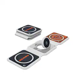 Keyscaper - Chicago Bears 3-in-1 Foldable Charger - White