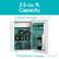 2.5 cu. ft. Capacity Freezer Storage - 0.2 cu. ft. Refrigerator Storage - 2.3 cu. ft.