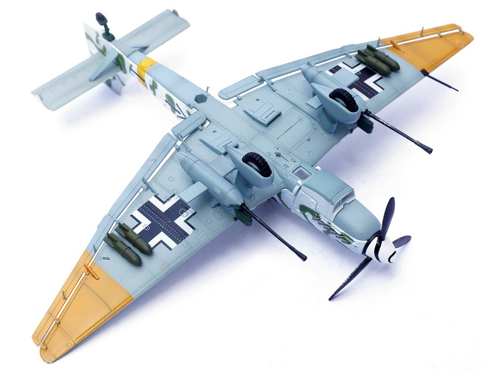 Alt View 1. Panzerkampf - Junkers Ju 87G2 Stuka Bomber 10.(Pz)/SG 2 Immelmann Markisch Friedland Pomerania 1945 German Luftwaffe Wing 1/72 - White.