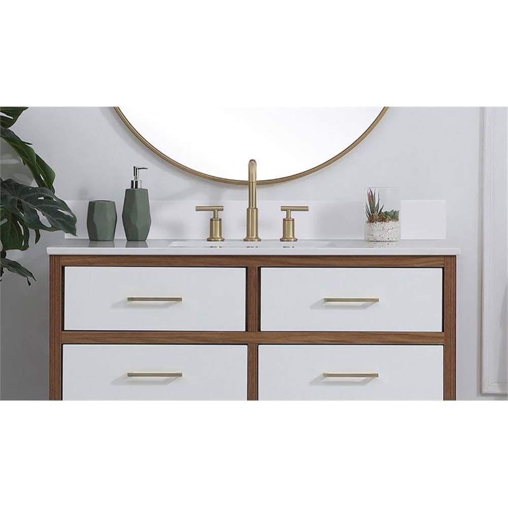 Alt View 1. Elegant Kitchen and Bath - 40 inch Backsplash in ivory white - Ivory White.