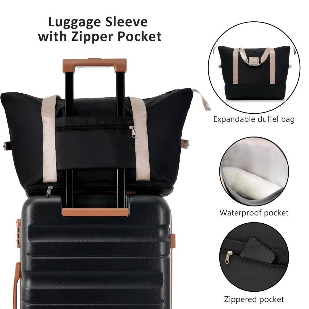 Luggage Sleeve with Zipper Pocket

- Expandable duffel bag
- Waterproof pocket
- Zippered pocket