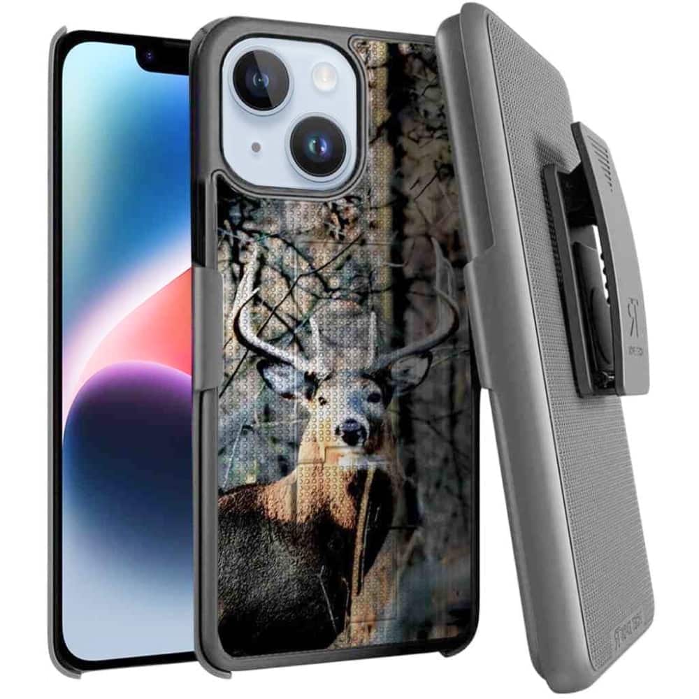 RomeTech - Rome Tech Shell Holster Case for iPhone 14 - Camo Deer