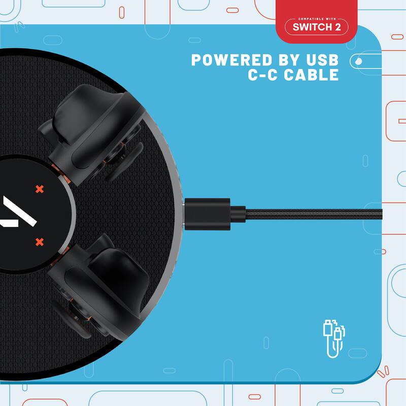 COMPATIBLE WITH SWITCH 2  
POWERED BY USB C-C CABLE