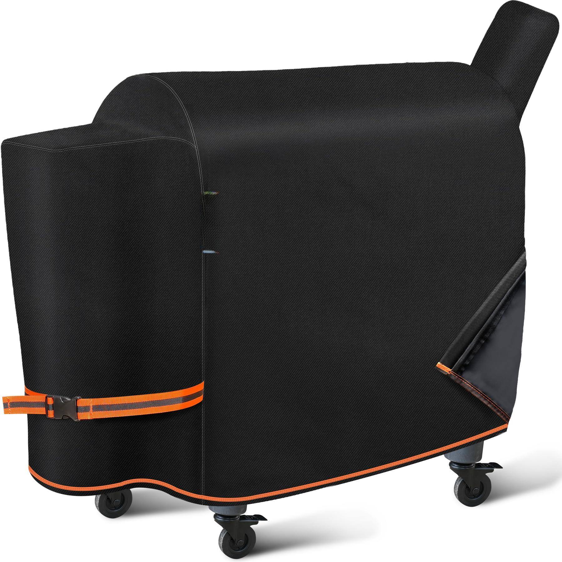 Front. Fabibe - Grill Cover For Traeger Pro 34 780 Series 2025 Upgraded 1000d Heavy Duty Waterproof Wood Pellet Fade Resistant With B... - Traeger pro 34/780 Series.