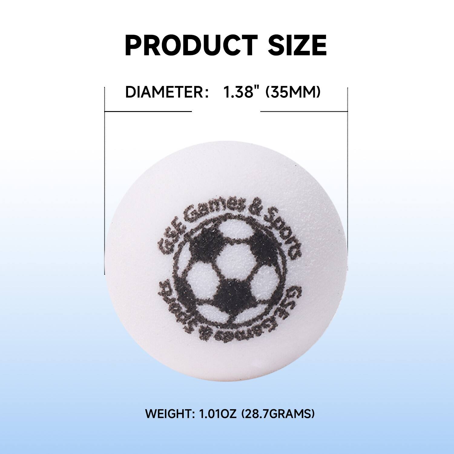 PRODUCT SIZE
DIAMETER: 1.38" (35MM)
WEIGHT: 1.01OZ (28.7GRAMS)