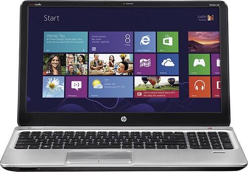 Front Standard. HP - Geek Squad Certified Refurbished ENVY 15.6" Laptop - 8GB Memory - Natural Silver.