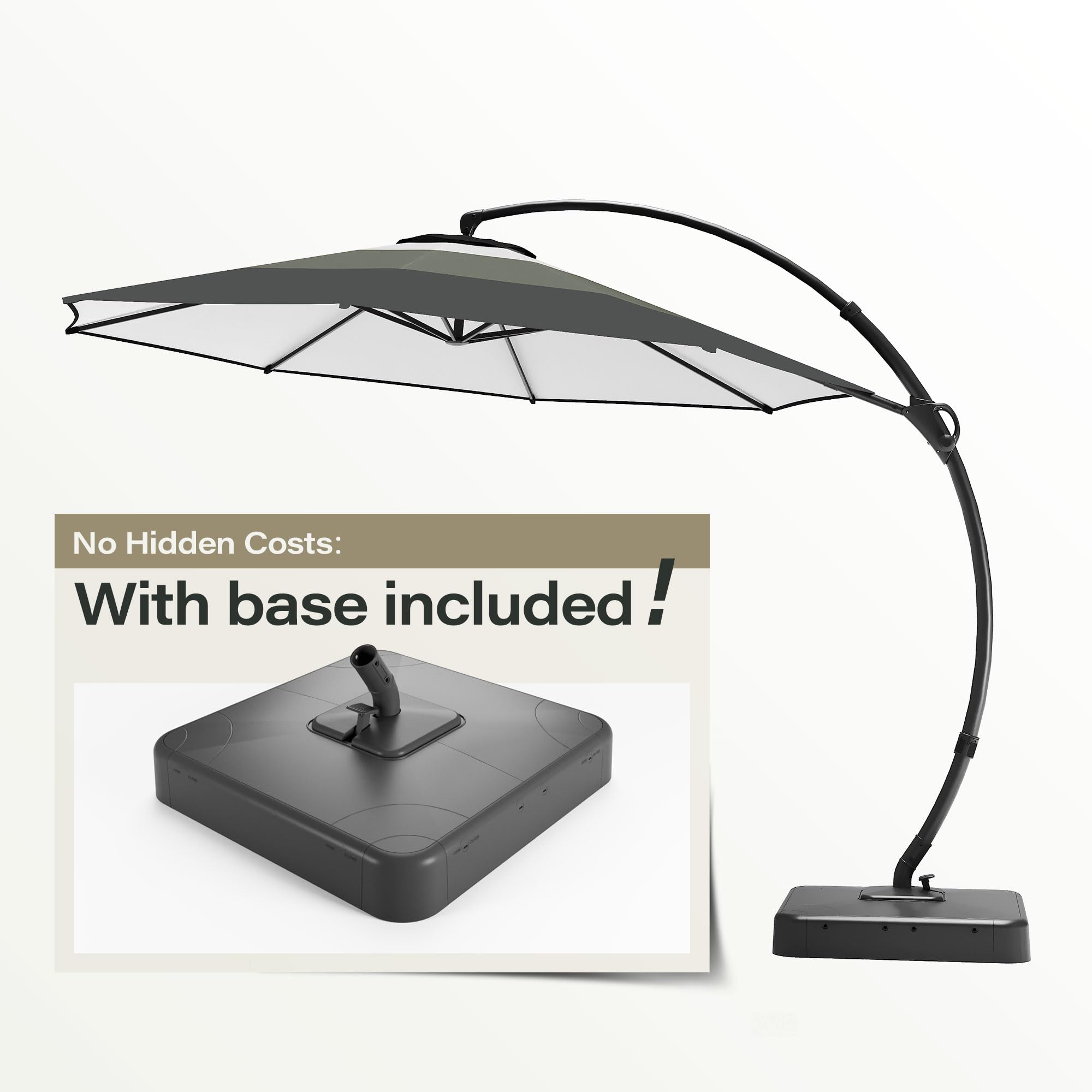 No Hidden Costs: With base included!