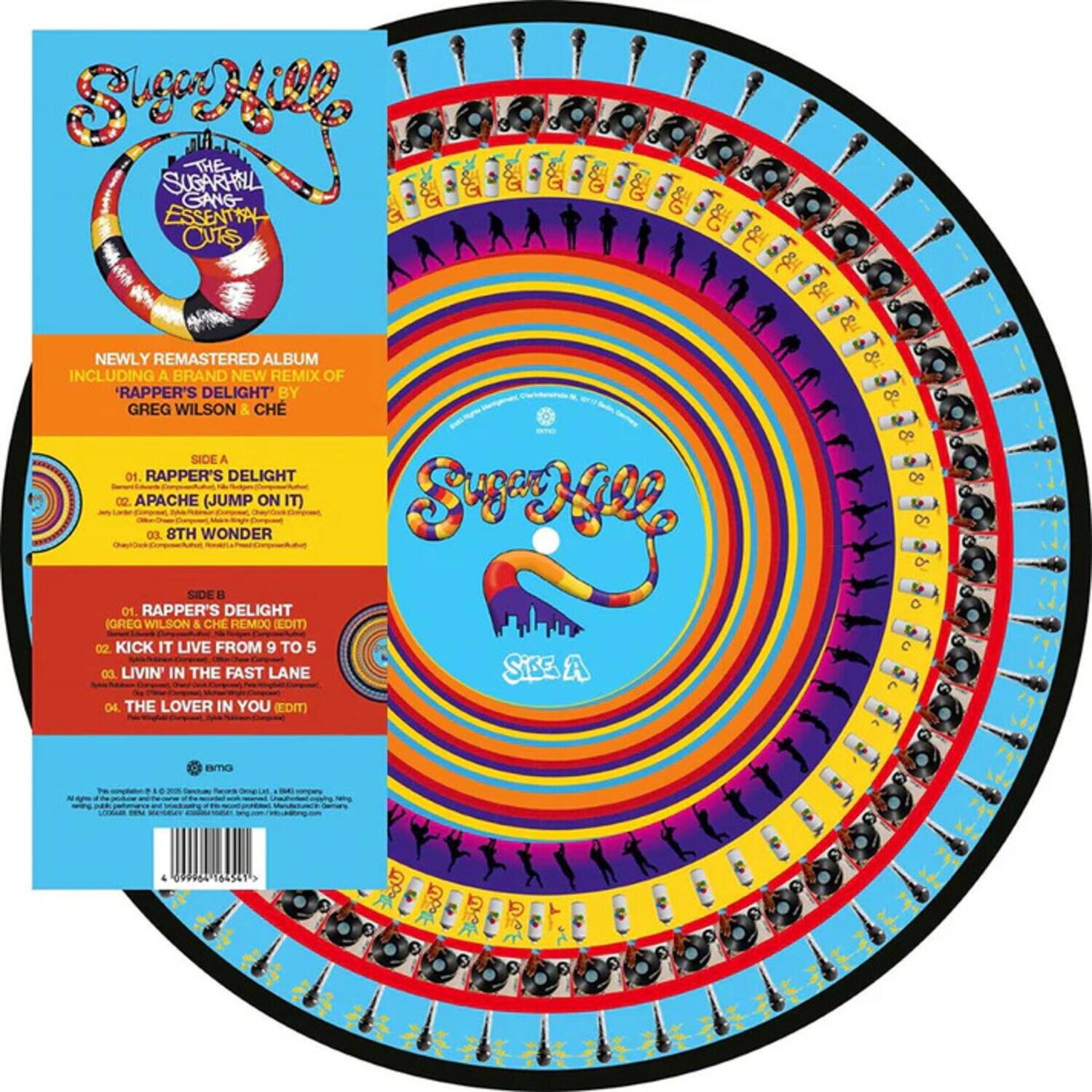 **Sugarhill Gang - The Sugarhill Gang Essential Cuts**

**Newly Remastered Album Including a Brand New Remix of 'Rapper's Delight' by Greg Wilson & Che**

**Side A**
01. Rapper's Delight
02. Apache (Jump On It)
03. 8th Wonder

**Side B**
01. Rapper's Delight (Greg Wilson & Che Remix) (Edit)
02. Kick It Live From 9 to 5
03. Livin' in the Fast Lane
04. The Lover in You (Edit)

**BMG**