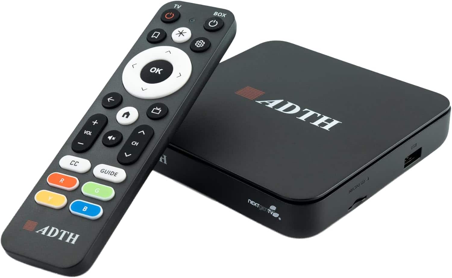 ADTH - NextGen TV Box Gen 2, ATSC 3.0/1.0 Digital Tuner and Receiver - Black