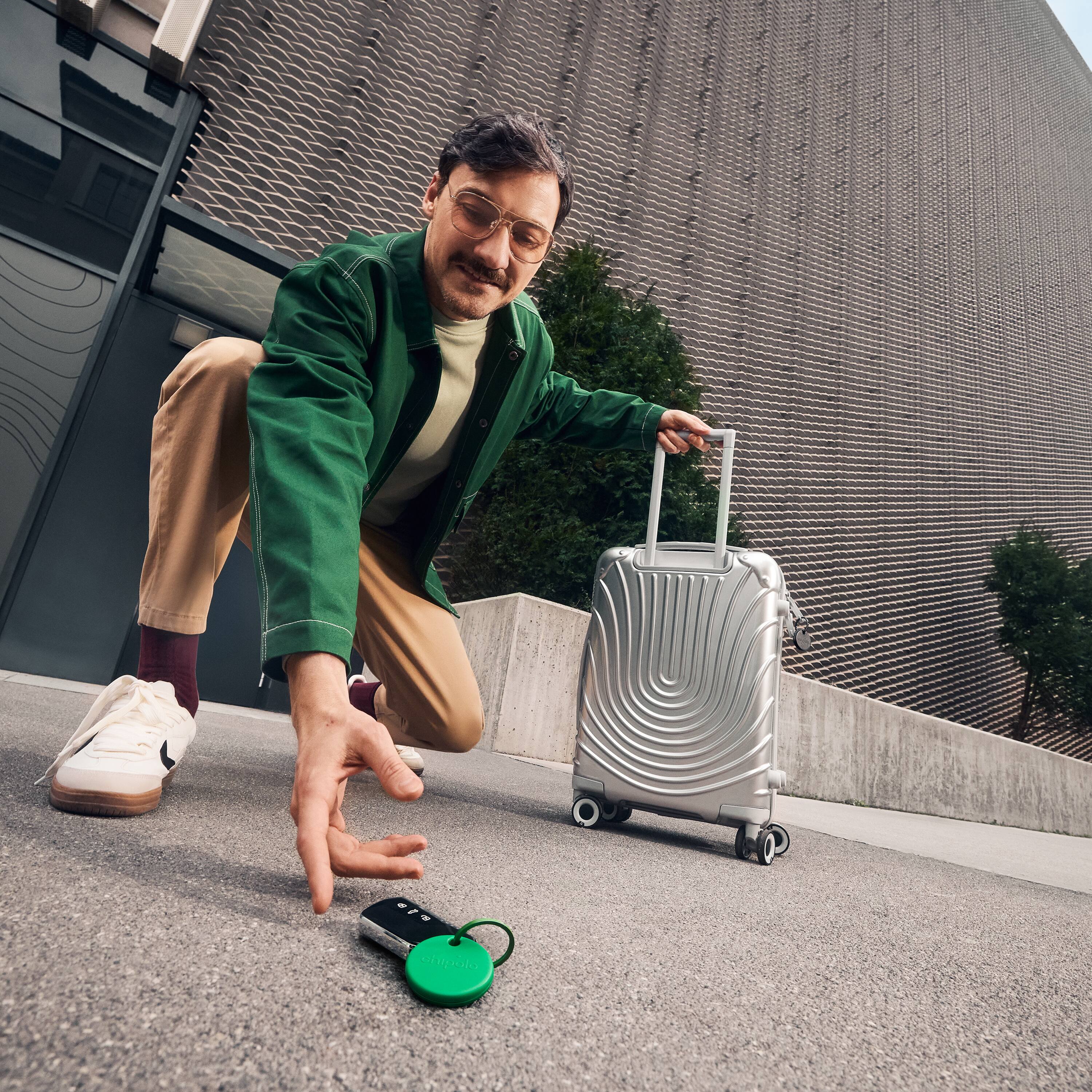 Alt View 5. Chipolo - POP Tracker Tag with Bluetooth, Call Your Phone, Out of Range Alert, Apple Find My & Android Find Hub Compatible - Red/Blue/Yellow/Green.