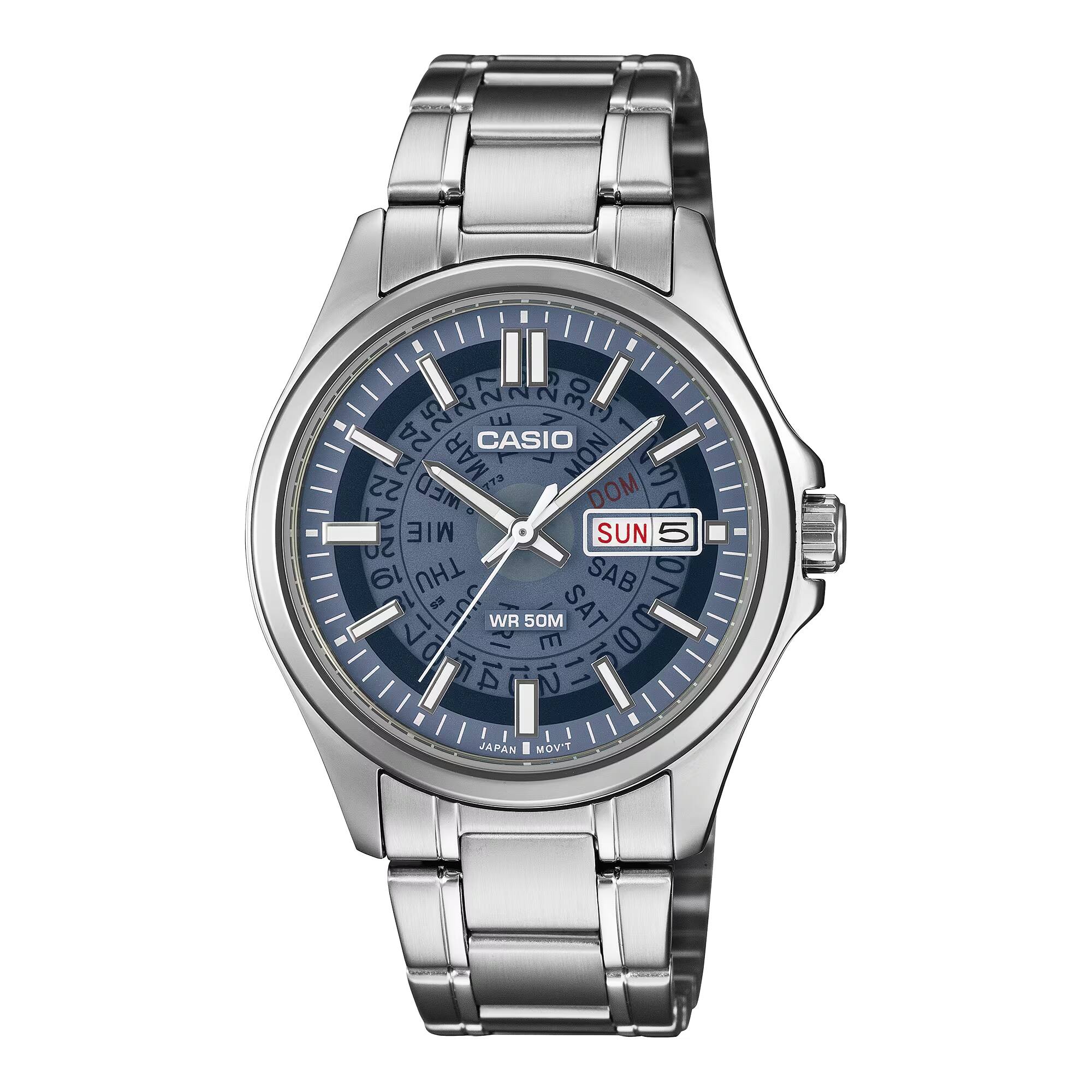 7 HONNARIOS  
24 MAR  
CASIO  
MON 2 3 22 73  
DOM MIE SUN 5 20  
THU SAB 6 19 1  
ES JUE SAT  
WR 50M  
17 E  
4  
JAPAN T'VOM  
CORROBICIA