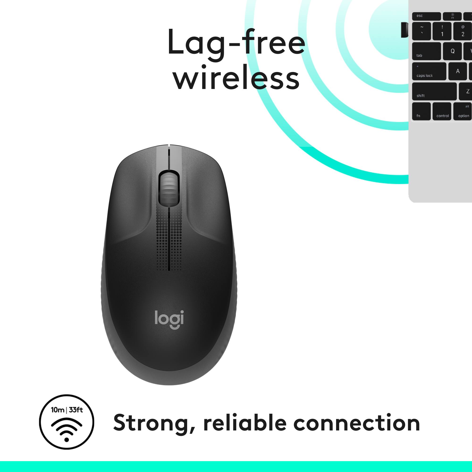 Lag-free wireless ese - nas capm ws sh - 1 - . 2 a I A Z  to cvr notion logi 10m | 33ft Strong, reliable connection.