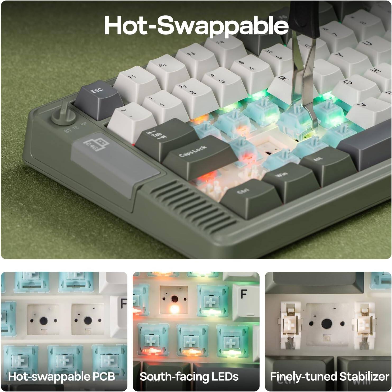 Hot-Swappable

Hot-swappable PCB  
South-facing LEDs  
Finely-tuned Stabilizer