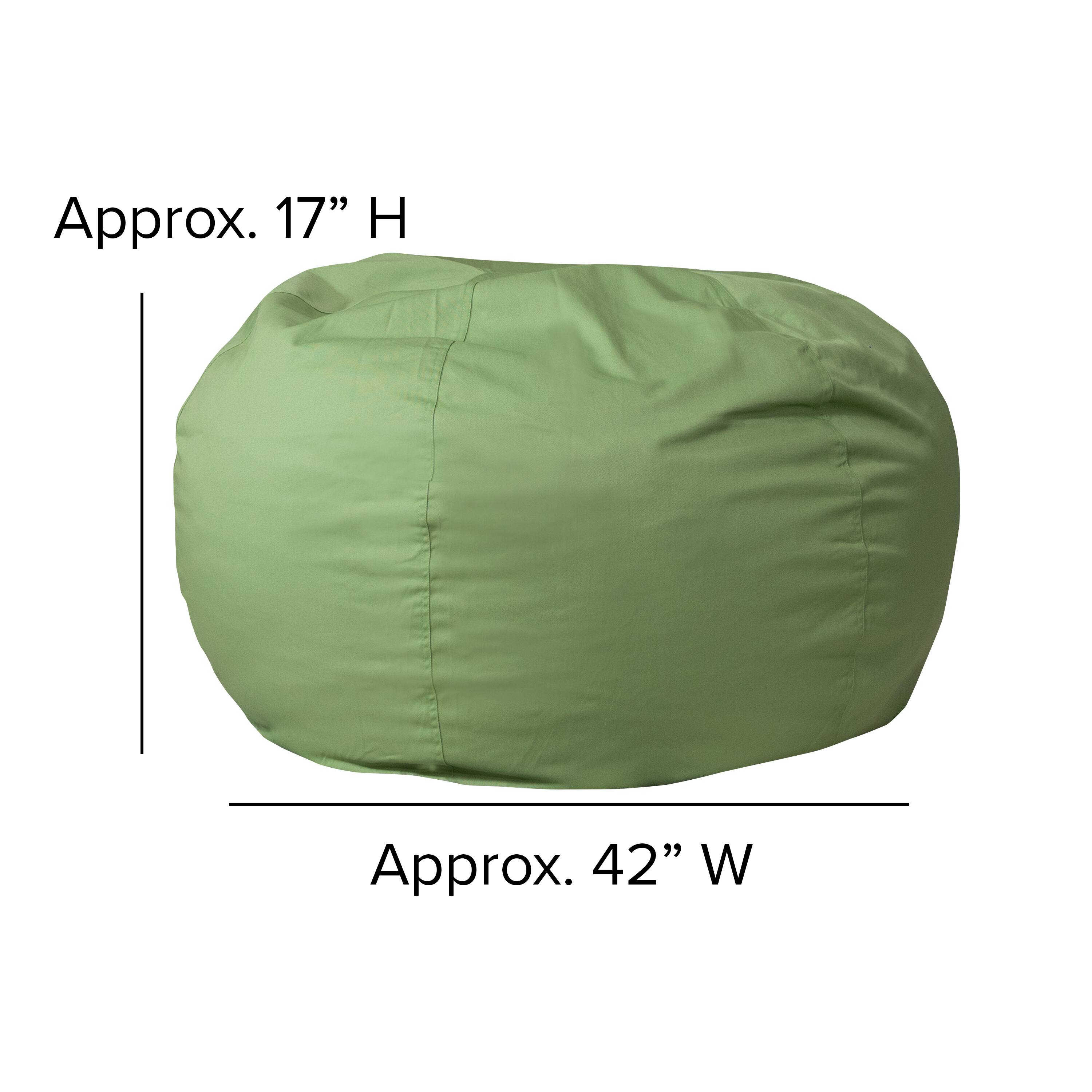 Alt View 12. Alamont Home - Oversized Bean Bag Chair for Kids and Adults - Green.