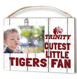 Jardine - Trinity Tigers 8'' x 10'' Cutest Little Weathered Logo Clip Photo Frame - White