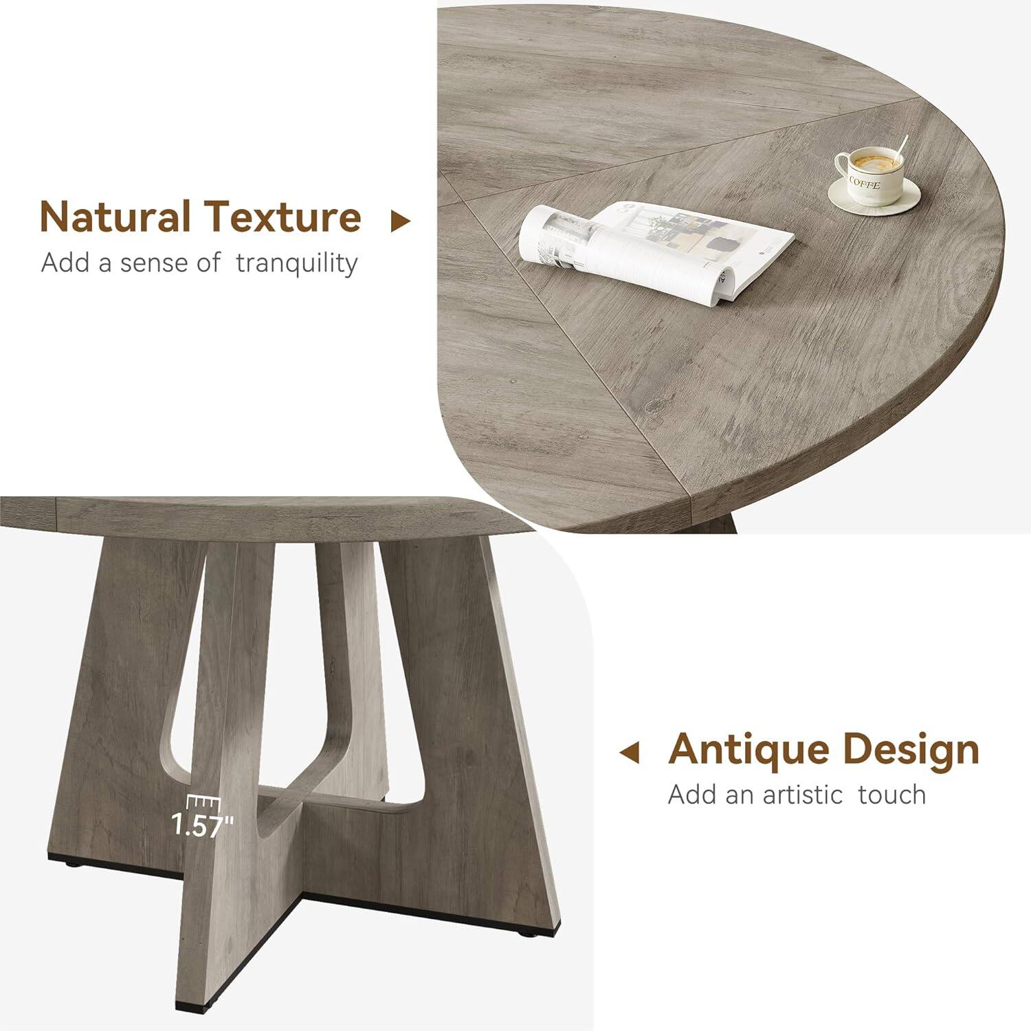 Natural Texture  
Add a sense of tranquility  

Antique Design  
Add an artistic touch  

1.57"