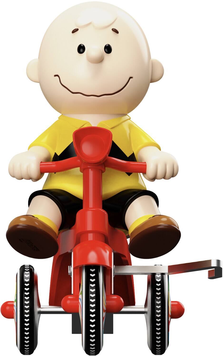 Alt View 2. Super7 - Super7 - Peanuts - Super Cycles - Charlie Brown (Yellow Shirt with Red Trike)   - Collectibles - Multicolor.