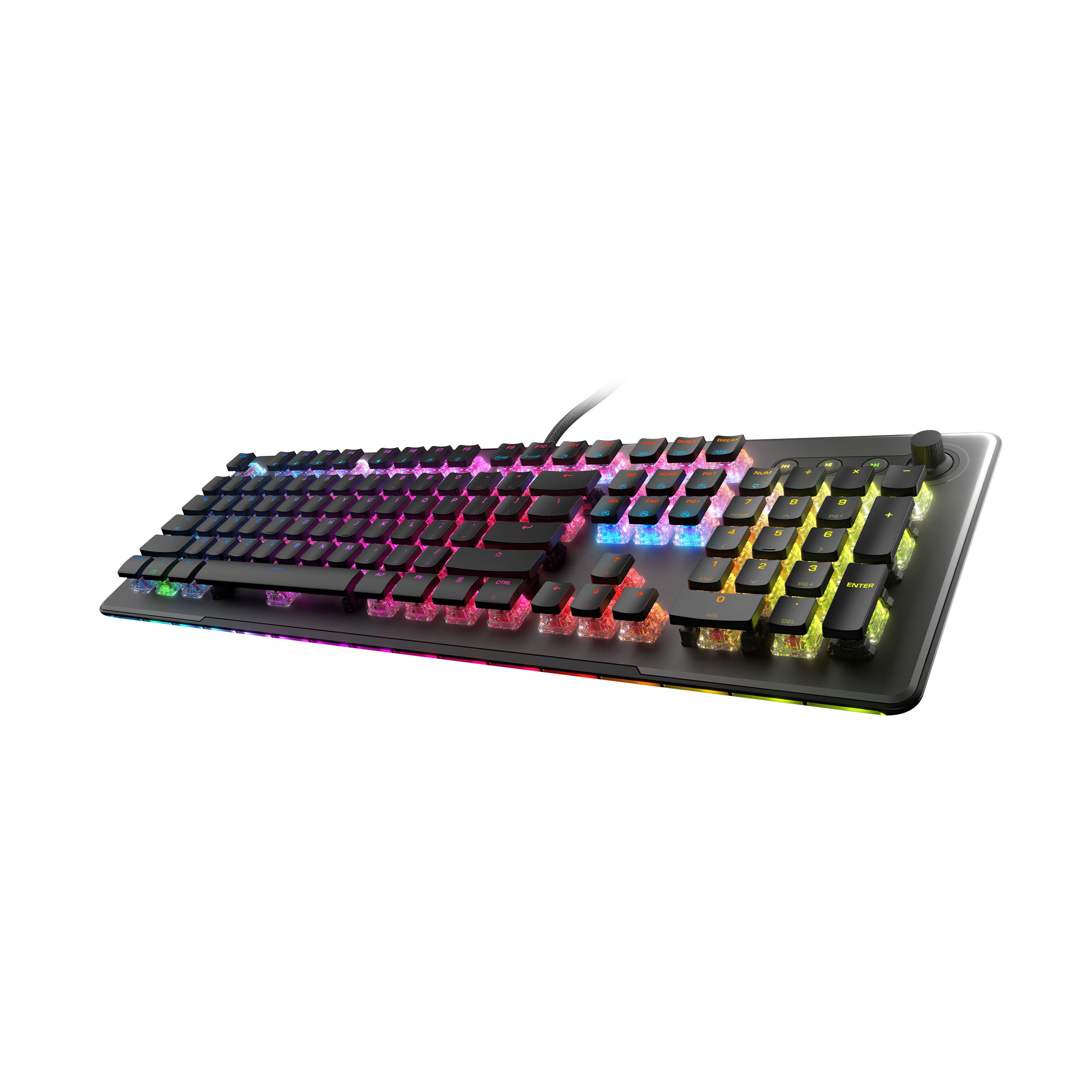 Alt View Zoom 15. ROCCAT - Vulcan II Max Full-size Wired Keyboard with Optical Titan Switch, RGB Lighting, Aluminum Top Plate and Palm Rest - Black.