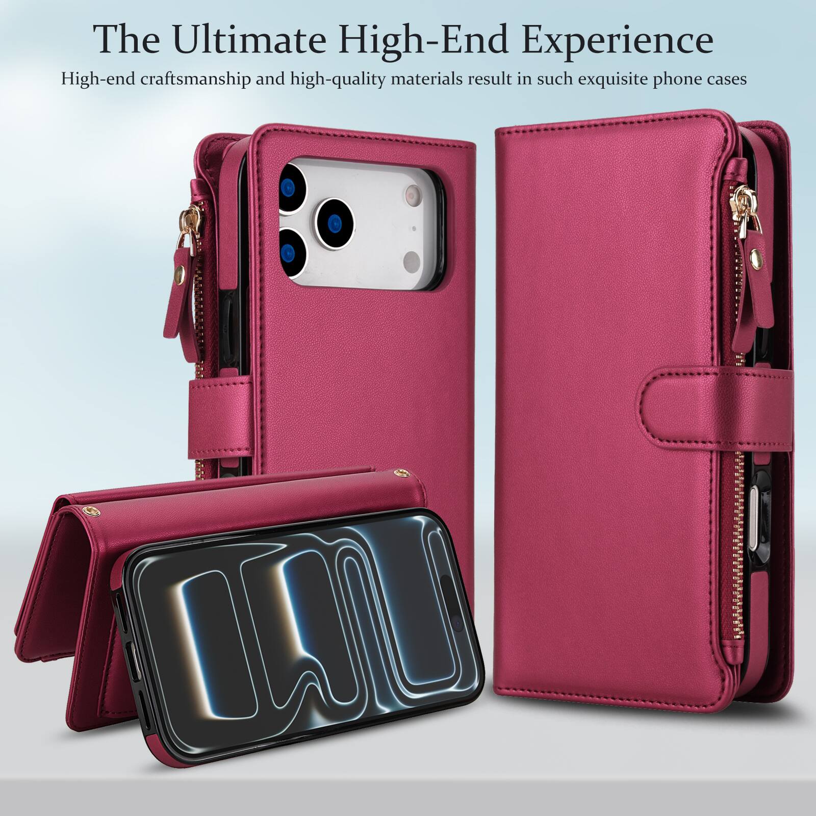 The Ultimate High-End Experience  
High-end craftsmanship and high-quality materials result in such exquisite phone cases