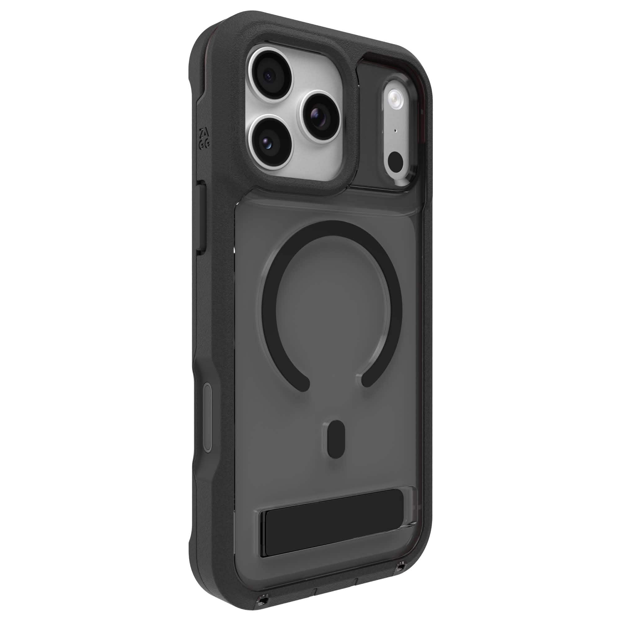 ZAGG - Rainier Snap with Kickstand for Apple iPhone 17 Pro Max - Smoke Black