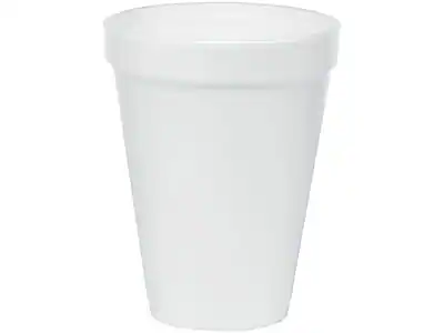 Front. Dart - J Cup Hot/Cold Cups, 12 Oz., 1000/Carton - White.