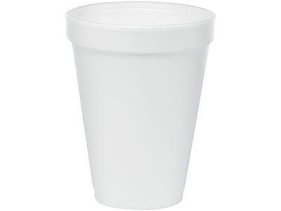 Front. Dart - J Cup Hot/Cold Cups, 12 Oz., 1000/Carton - White.