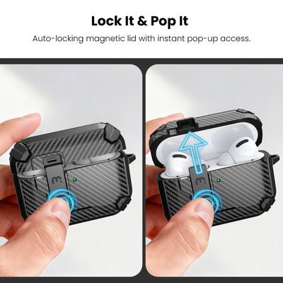 Mybat Pro Magnetic Locking AirPods Case for Apple AirPods Pro 3 Mybat Pro Magnetic Locking AirPods Case for Apple AirPods Pro 3
