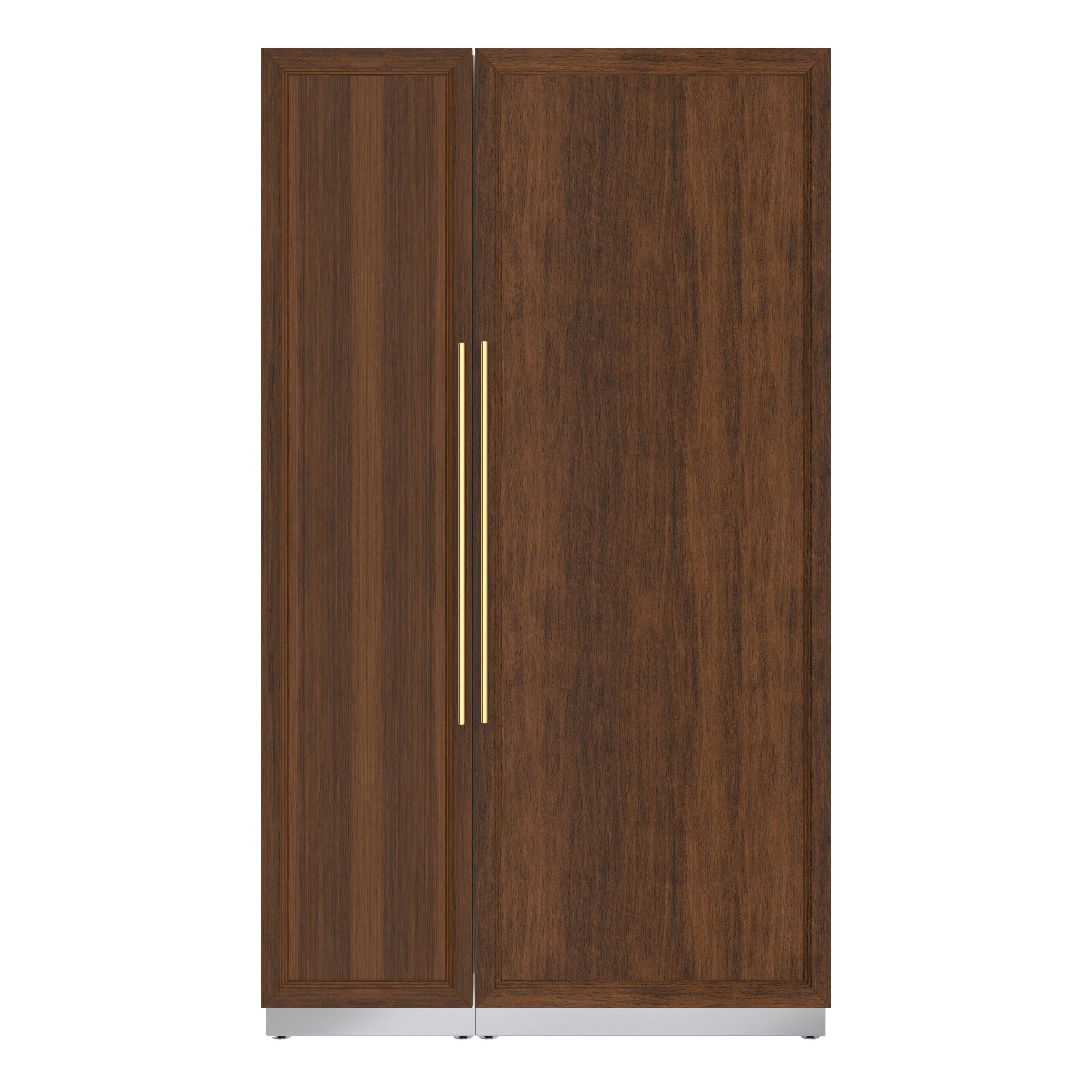 Front. Koolmore - Panel Ready Column Refrigerator and Freezer, 30" Refrigerator and 18" Freezer - White.