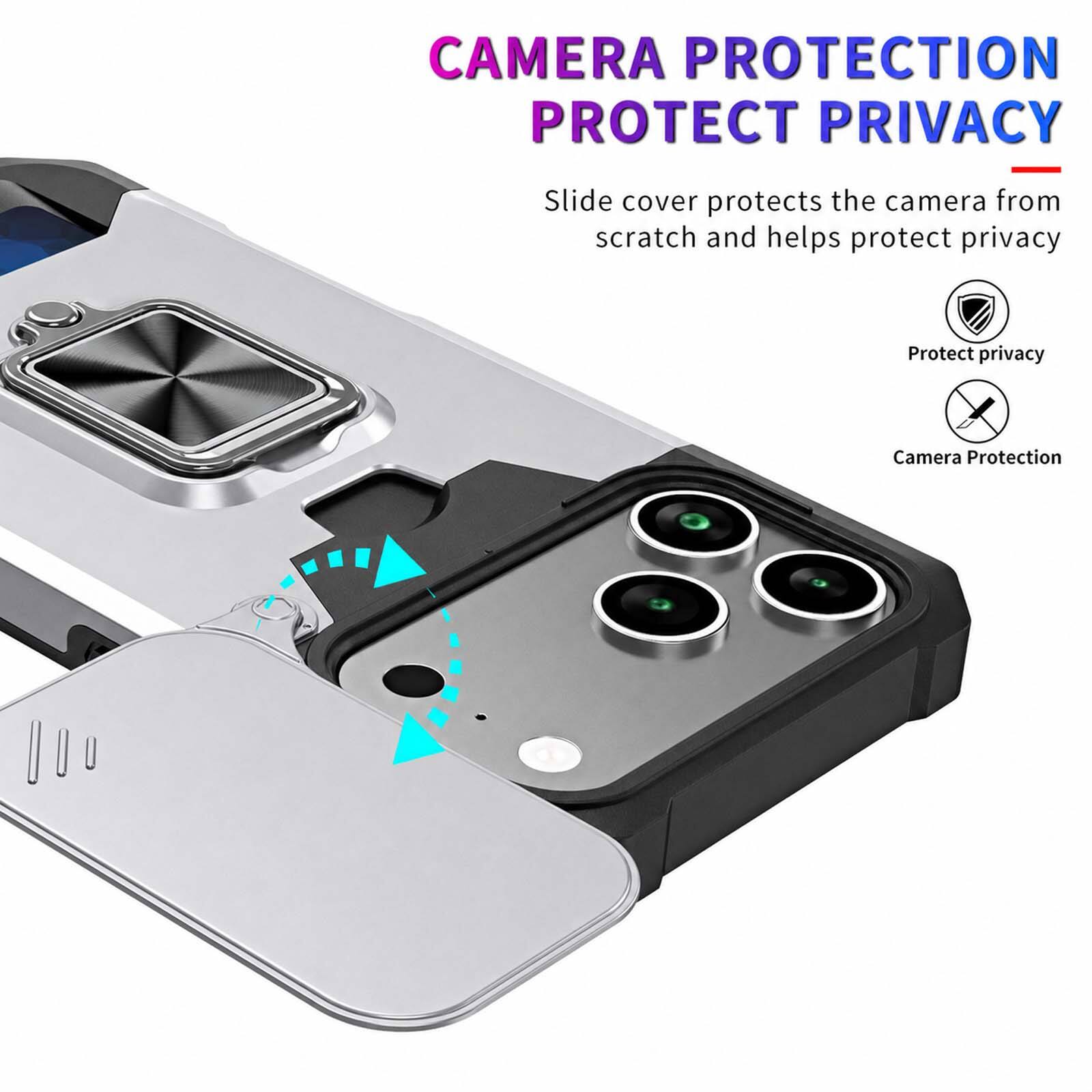 CAMERA PROTECTION  
PROTECT PRIVACY  

Slide cover protects the camera from scratch and helps protect privacy  

Protect privacy  
Camera Protection