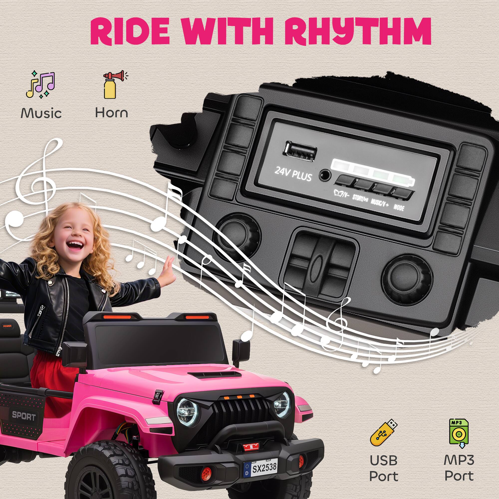 RIDE WITH RHYTHM

Music
Horn

24V PLUS

USB Port
MP3 Port

SPORT

SX2538