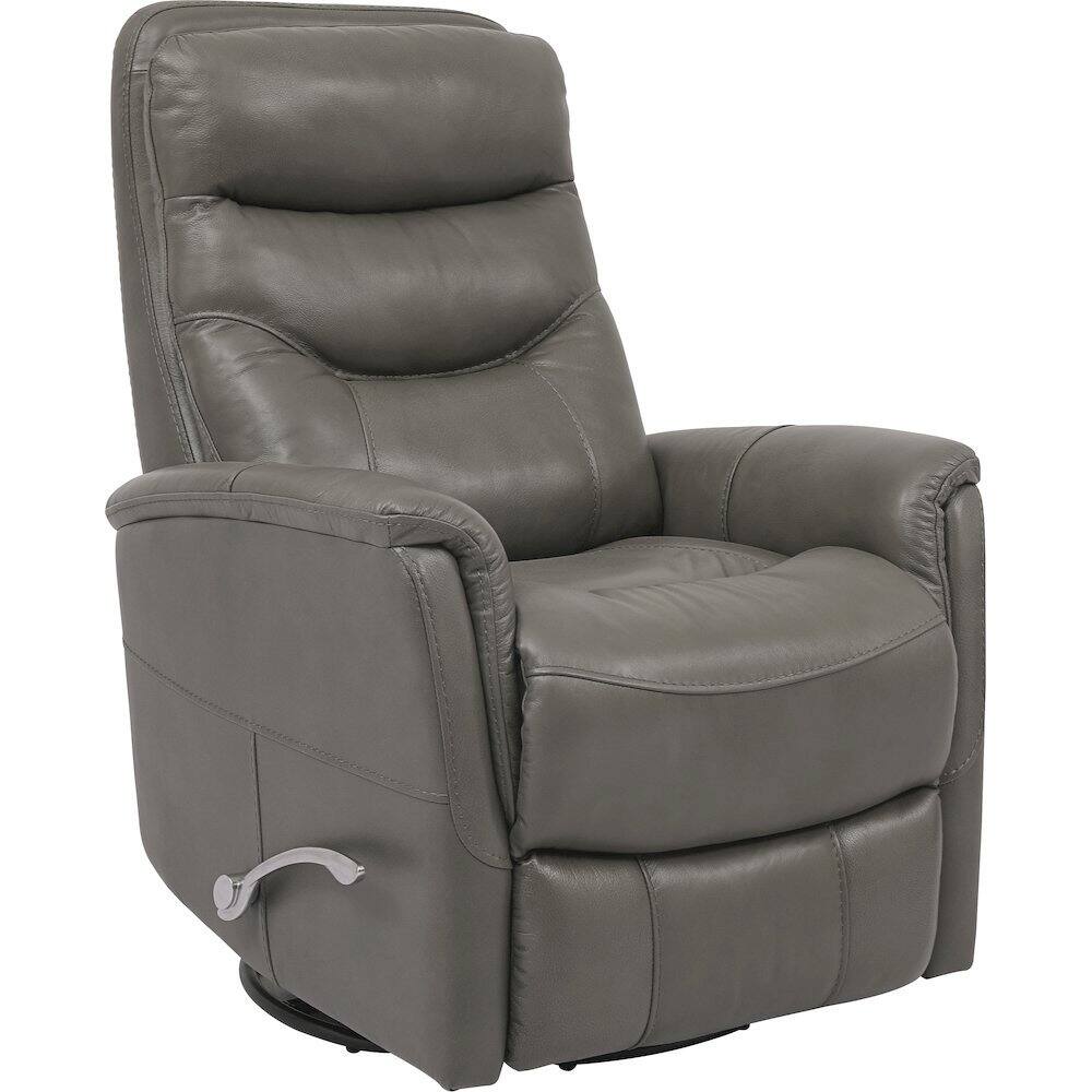 Left. Starlight Canyon Home - Ice Recliner Nursery Glider – Elegant Boucle Chairs for Comfort - Dark Grey.