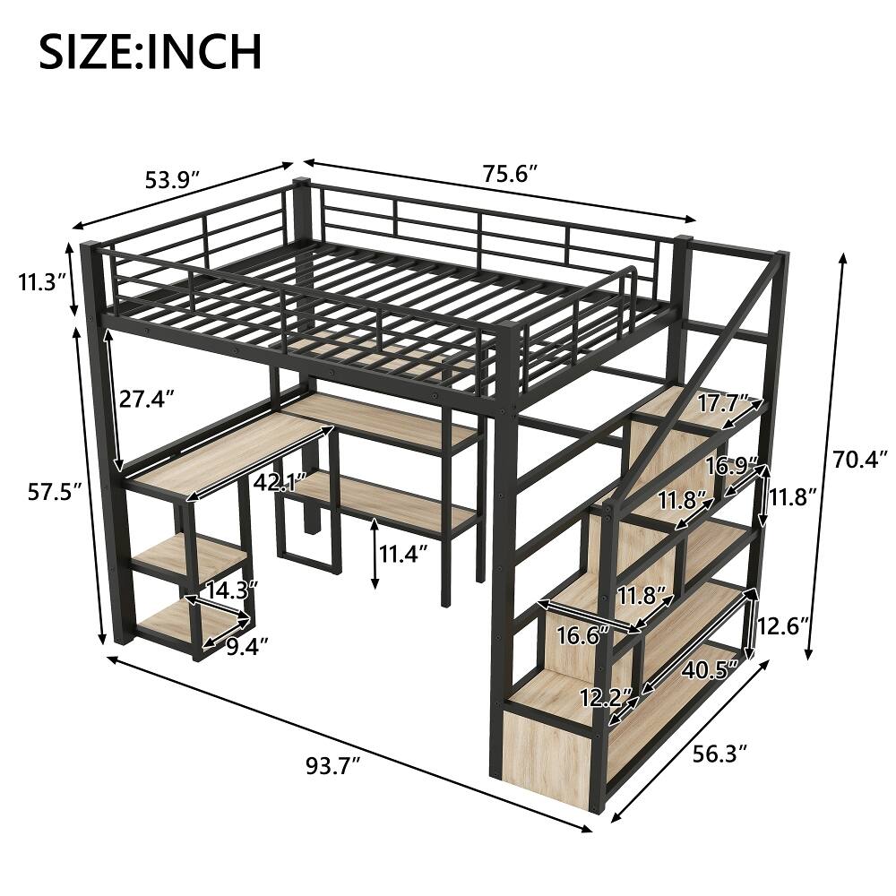 SIZE: INCH  
53.9"  
75.6"  
11.3"  
27.4"  
17.7"  
57.5"  
42.1"  
16.9"  
70.4"  
11.8"  
11.8"  
14.3"  
9.4"  
11.4"  
93.7"  
11.8"  
16.6"  
12.6"  
40.5"  
12.2"  
56.3"