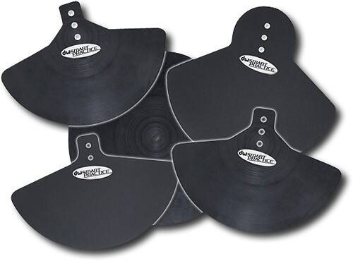 Front Standard. DW - 5-Piece Cymbal Pad Set - Black.