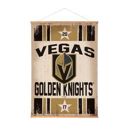 Evergreen Enterprises - Vegas Golden Knights 36" x 54" Large Canvas Wall Art Tapestry with Wood Frame - Multicolor