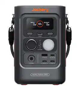 Jackery - Explorer 300D (288Wh) Compact Portable Power Station for Everyday Devices and Outdoor Adventures (288 Wh Capacity) - Black