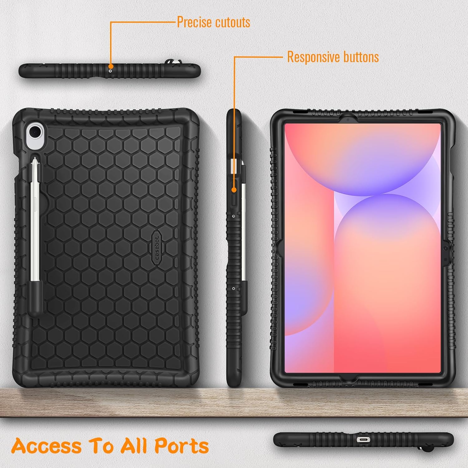 Precise cutouts  
Responsive buttons  
Access To All Ports