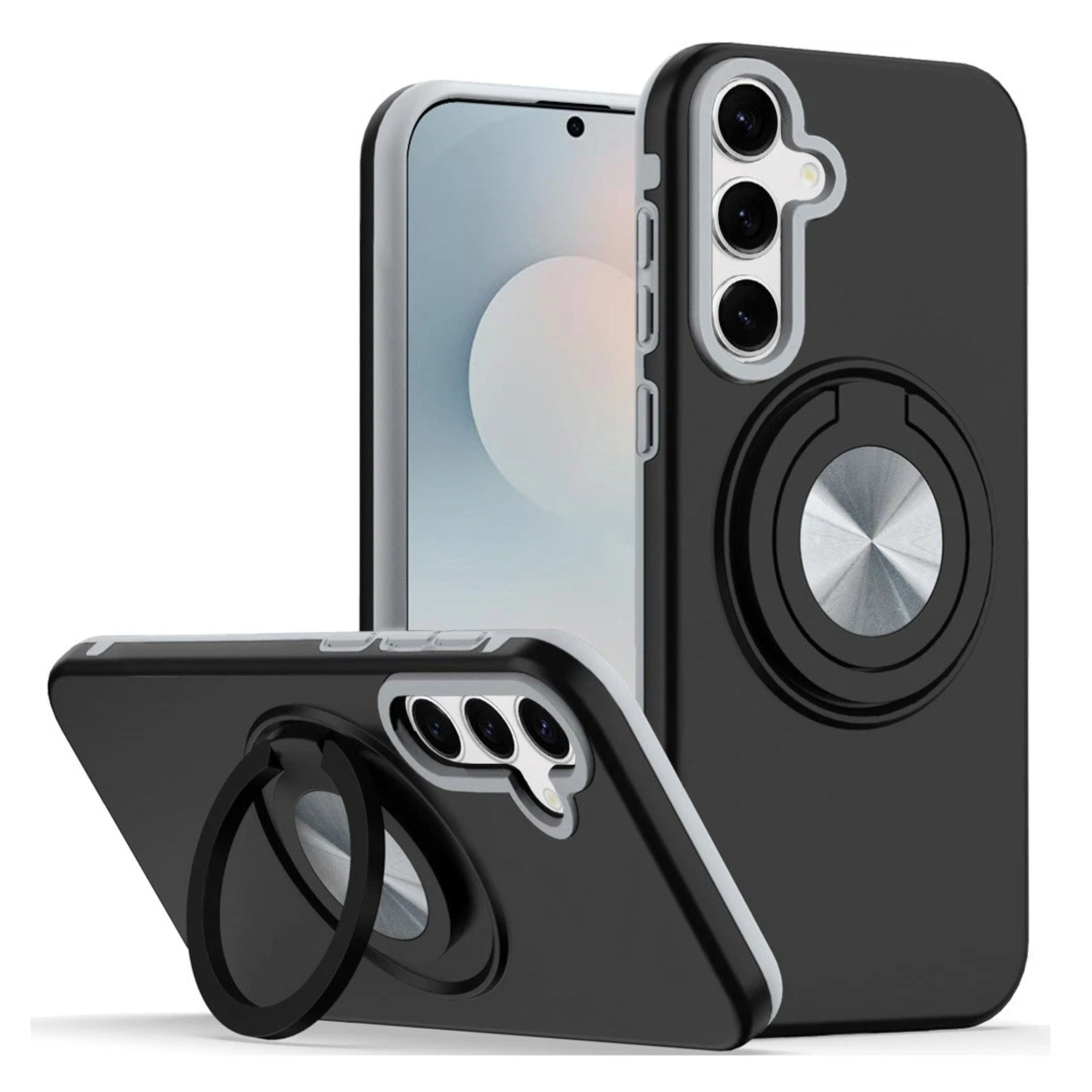 Kitcheniva - Shockproof Phone Case With 360 Rotating Stand & Tempered Glass For Samsung Galaxy S26+ - Black price history on PriceWatchPro