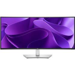 Angle. Dell - Dell Pro 34 Plus USB-C Hub Monitor P3425WE + 2x DisplayPort, 2x HDMI, USB-C, 2x Ethernet Cable + 2x Microfiber Cloth.