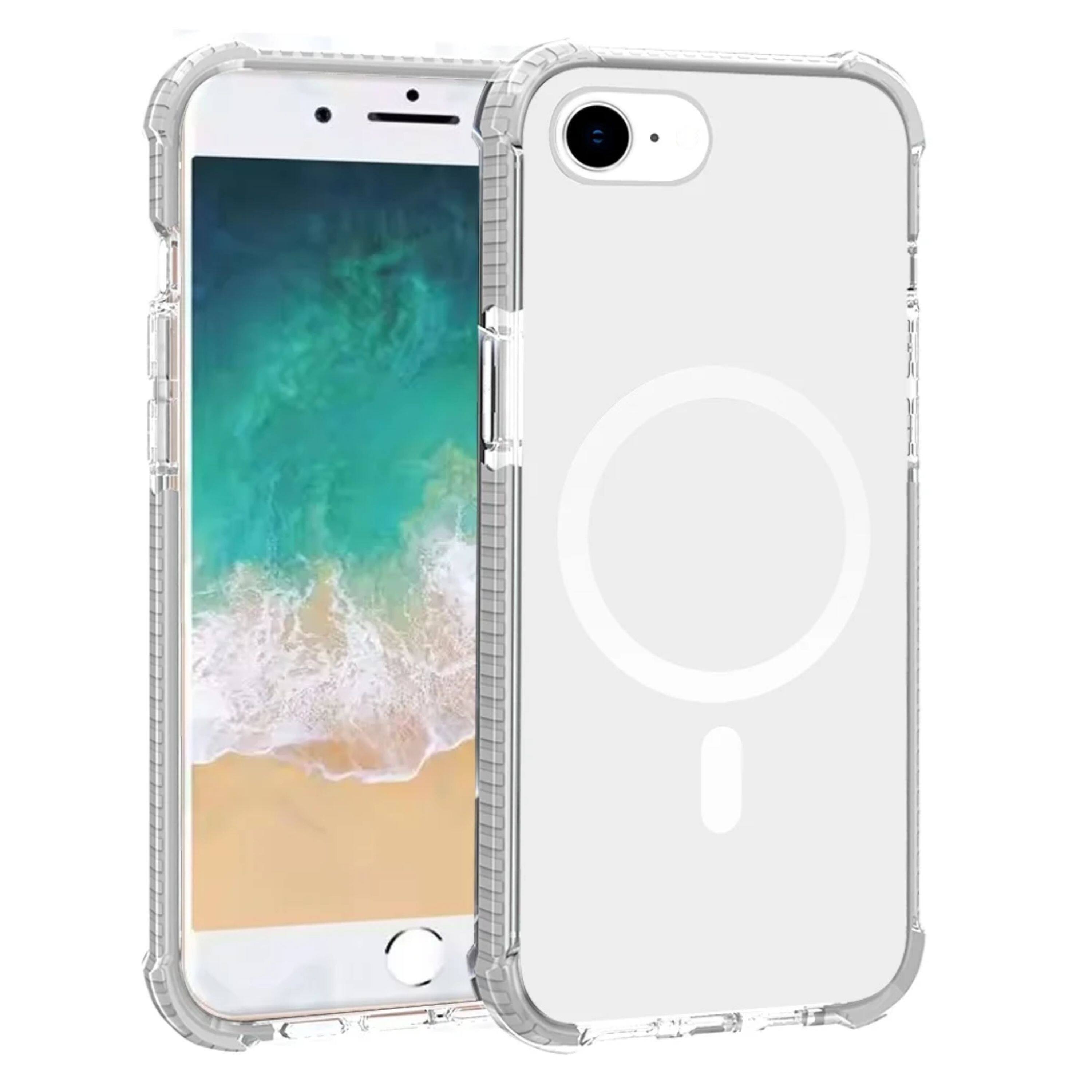 Kitcheniva - Shockproof Transparent Phone Case With Color Border Tempered Glass For iPhone 16e/17e - White price history on PriceWatchPro