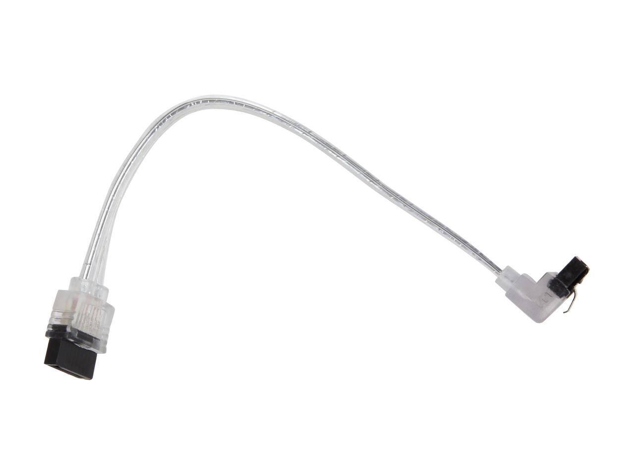 Alt View 1. Nippon Labs - Nippon Labs SATA3L0.5FT-90/180SL 6" SATA III Male to Male Latching Cable(Flat to Right Angle), Silver.